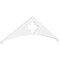 Ekena Millwork Pitch Turner Architectural Grade PVC Gable Pediment, 72"W x 21"H x 1"P (7/12) GPP072X021X100TUR - alternate 1